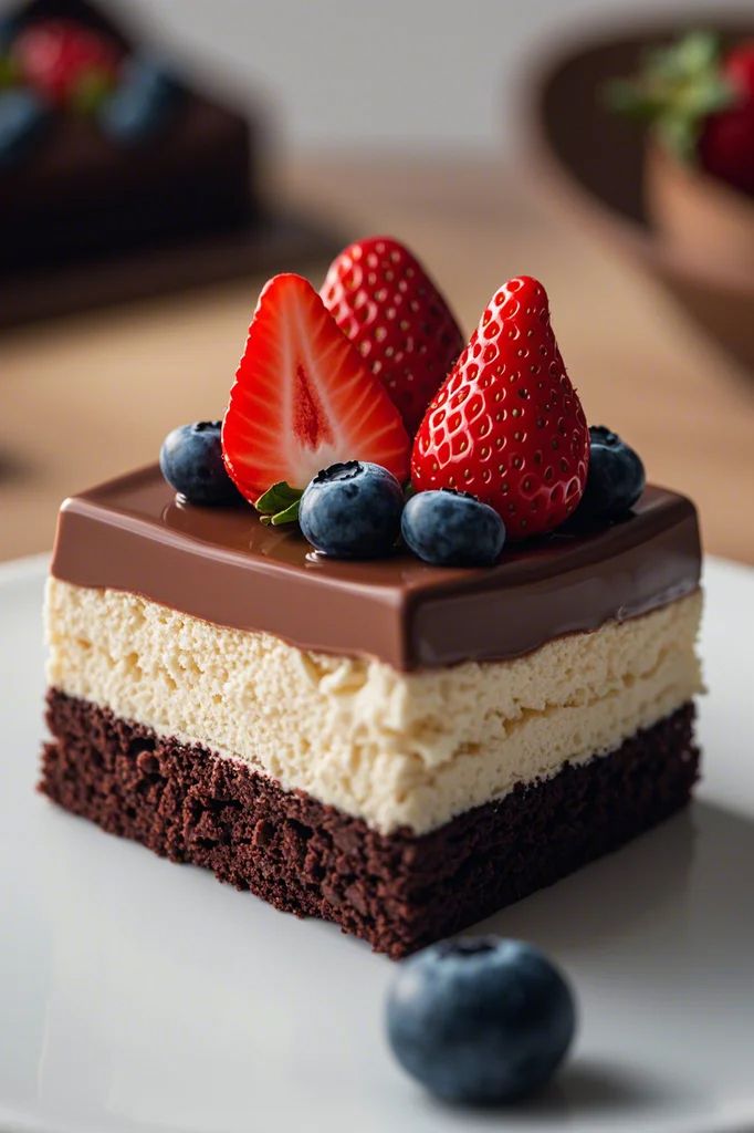 Triple Chocolate Mousse Cake